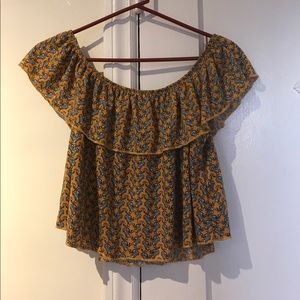 Off the shoulder crop top